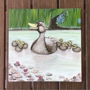 Single File Now Oil Painting on Canvas Panel Original Art